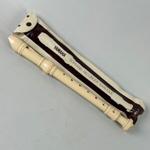 Yamaha Soprano Recorder Baroque White Made in USA with Case